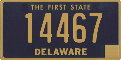 DE license plate 14467