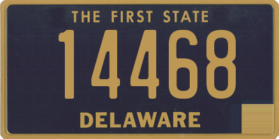 DE license plate 14468