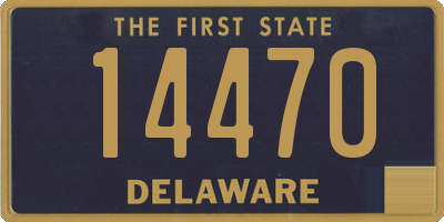 DE license plate 14470