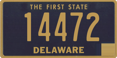 DE license plate 14472