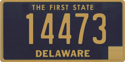 DE license plate 14473