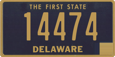 DE license plate 14474