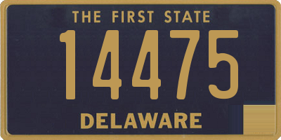 DE license plate 14475