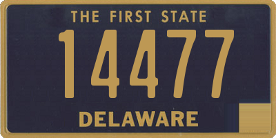 DE license plate 14477