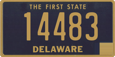 DE license plate 14483