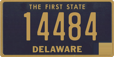 DE license plate 14484