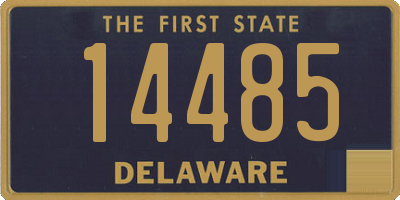 DE license plate 14485