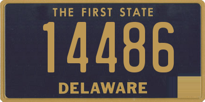 DE license plate 14486