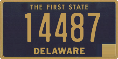 DE license plate 14487