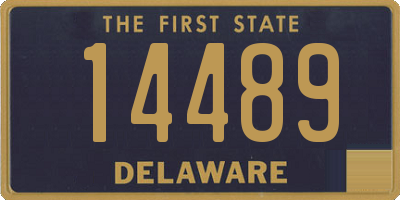 DE license plate 14489