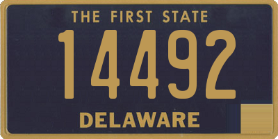 DE license plate 14492