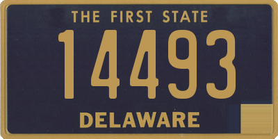 DE license plate 14493