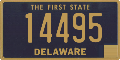 DE license plate 14495