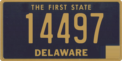 DE license plate 14497