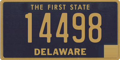 DE license plate 14498