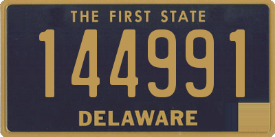 DE license plate 144991