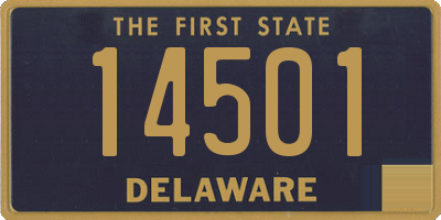 DE license plate 14501