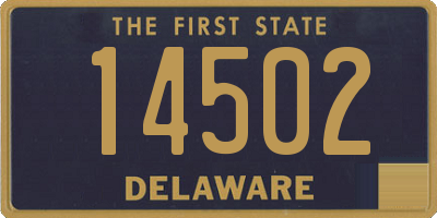 DE license plate 14502