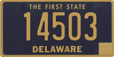 DE license plate 14503