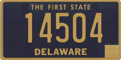 DE license plate 14504