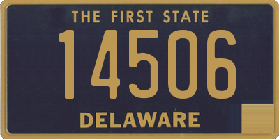 DE license plate 14506