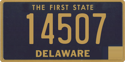 DE license plate 14507