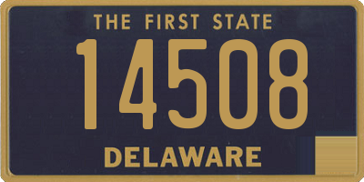 DE license plate 14508