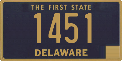 DE license plate 1451