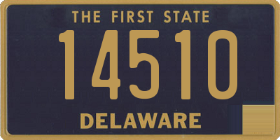 DE license plate 14510