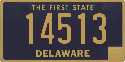 DE license plate 14513