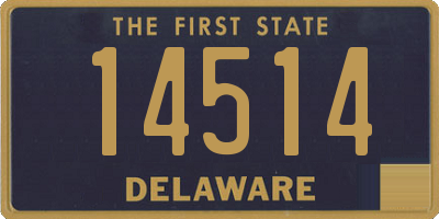 DE license plate 14514