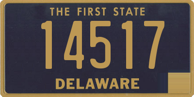 DE license plate 14517