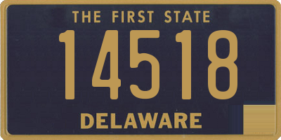 DE license plate 14518