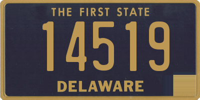 DE license plate 14519