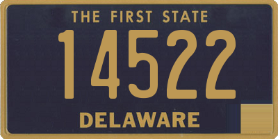 DE license plate 14522