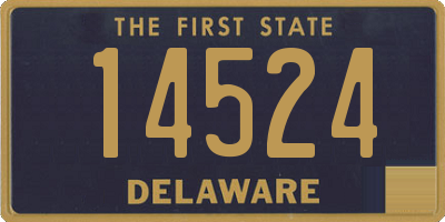 DE license plate 14524