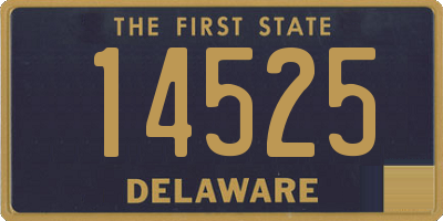 DE license plate 14525