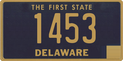 DE license plate 1453