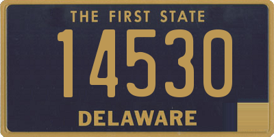 DE license plate 14530