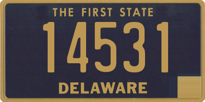 DE license plate 14531