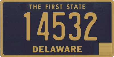 DE license plate 14532