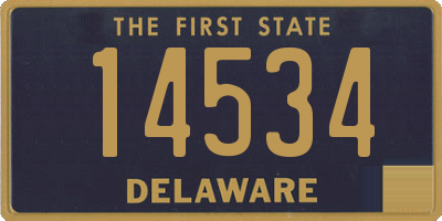 DE license plate 14534