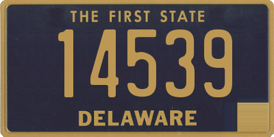 DE license plate 14539