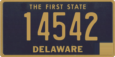 DE license plate 14542