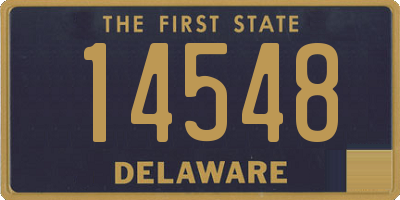 DE license plate 14548