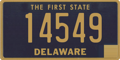 DE license plate 14549