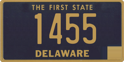 DE license plate 1455