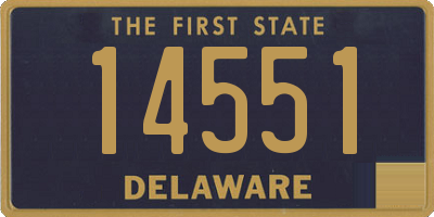 DE license plate 14551