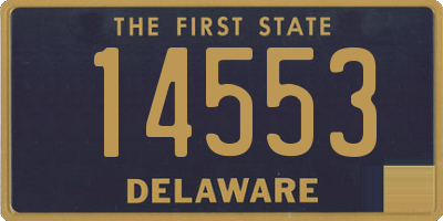 DE license plate 14553