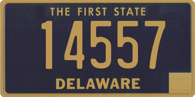 DE license plate 14557